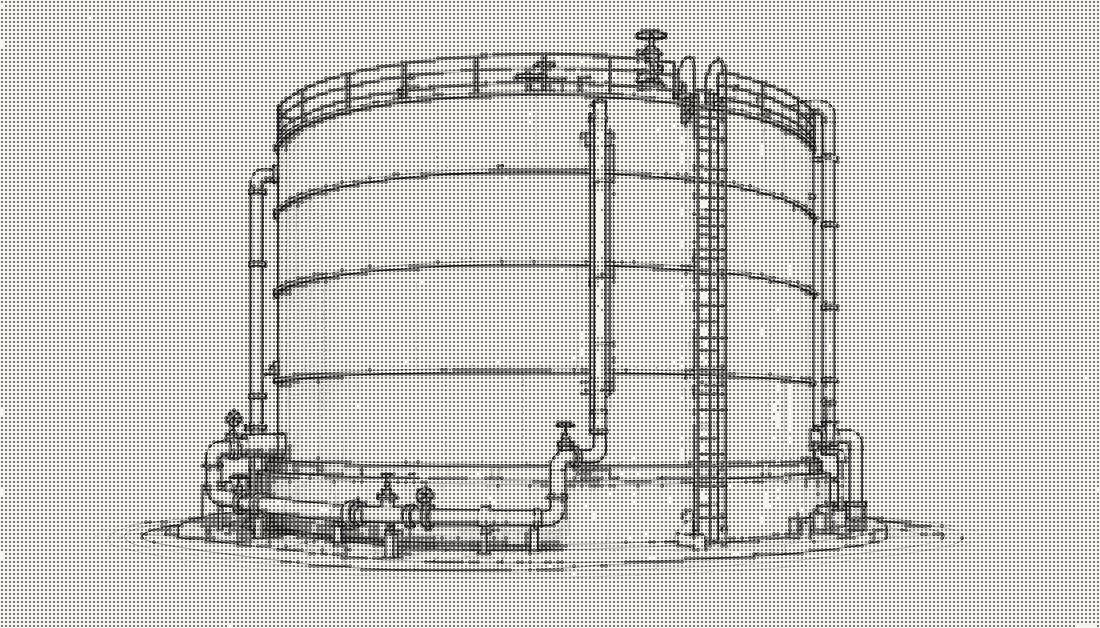 Industrial water tank fabrication and pipe installation